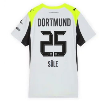 Billige Fotballdrakt Borussia Dortmund Niklas Sule #25 Replika Bortedrakt Dame 2025-26 Kortermet